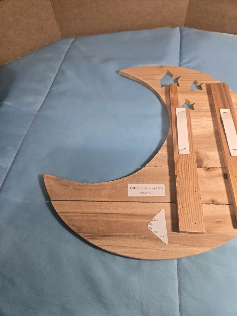 Hobby Lobby wooden crescent